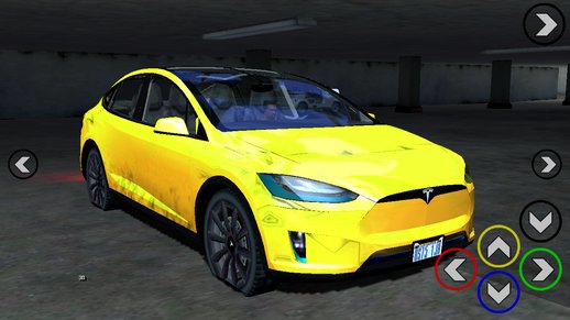 2016 Tesla Model X Lowpoly for mobile