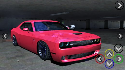 Dodge Challenger Hellcact Lowpoly for mobile