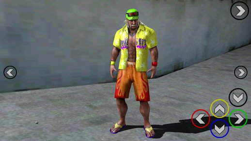 Hulk Hogan (Beach Basher) from WWE Immortals from mobile