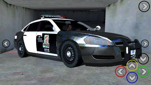Chevrolet Impala 2007 LSPD Lowpoly for mobile