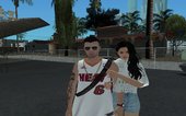 GTA Online Skin Ramdon N19 Male Miami Heat Lebron James jersey