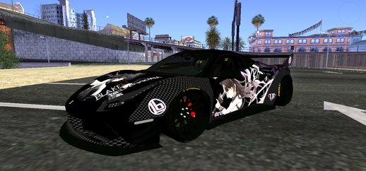 Blake Belladonna [RWBY] Livery for Ferrari 488 LB Walk [Nb7 Project] for Mobile