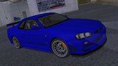 Nissan Skyline GTR R34 V-Spec (SA lights) (FnF kit) for mobile