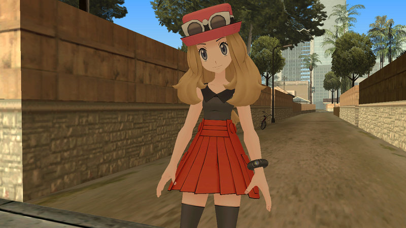 GTA San Andreas Pokemon Masters-Serena (XY/XYZ anime version) Mod