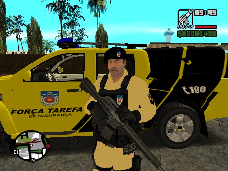 Polícia Brasileira Força Tática para GTA San Andreas