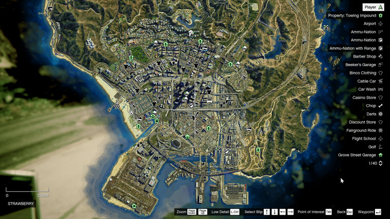 4K Satellite View Map bundled with radar mod & zoom script. - GTA5