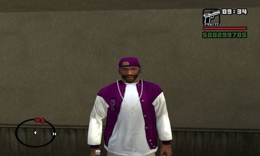 CJ Ballas Gang Clothes Mod