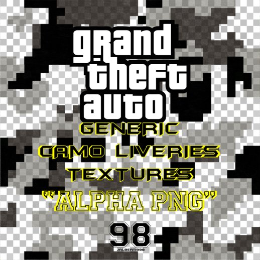 GTA Generic Camo Liveries: PNG with Alpha