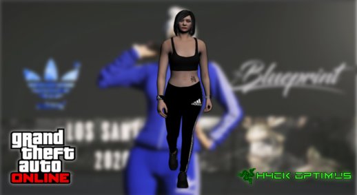 GTA Online Skin Ramdon Female Asian Energy Up Sport Gym