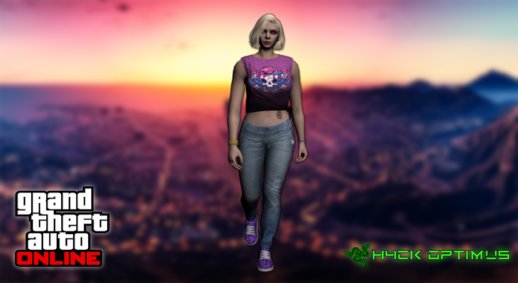 GTA Online Skin Ramdon Female Rubia 8