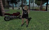 GTA Online Skin Ramdon Female Outher 4 San Antonio Spurs Duncan jersey