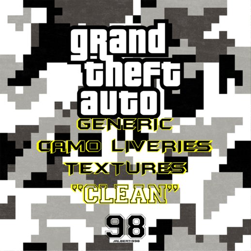 GTA Generic Camo Liveries: CLEAN without Alpha