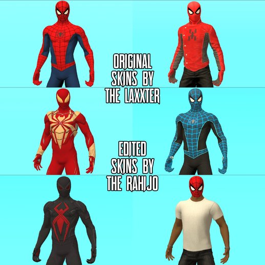 Spider-Man PS4 skin pack with new edited suits