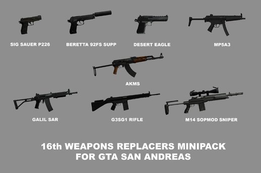 16th Weapons Replacers Minipack