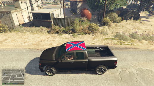 Bravado Bison With Confederate Flag