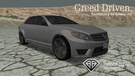 GTA V: Benefactor Schafter v12 (1.5 /Addon & Replace)