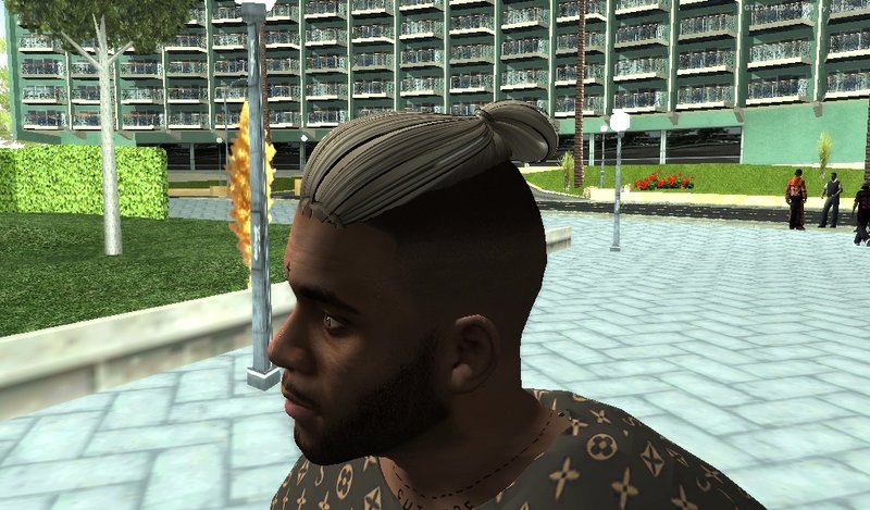GTA San Andreas New Hair for Franklin Lil'Club  Mod 