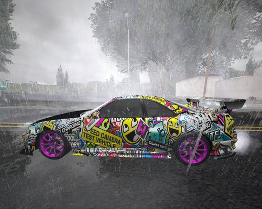 Nissan Skyline GTR Sticker Bomb