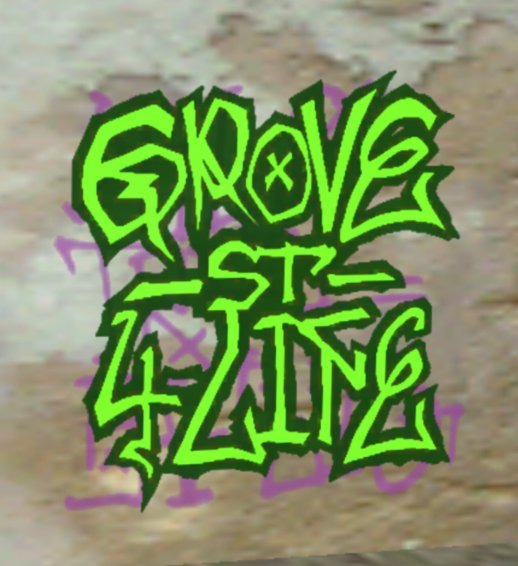 Grove Street Spray Tag Remake For Mobile