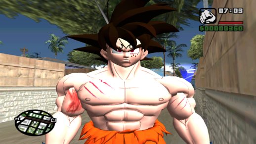 Majin Goku With Wounds