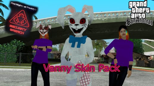 FNAF Security Breach Vanny skin pack