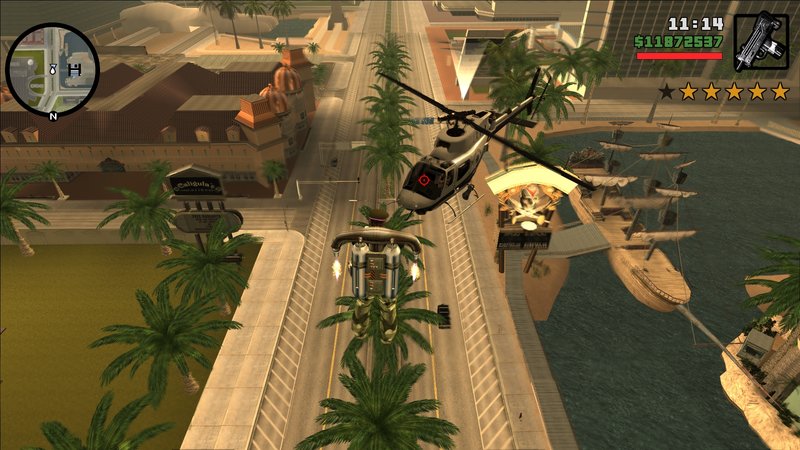 Download Disabled shooting from police helicopter for GTA San Andreas