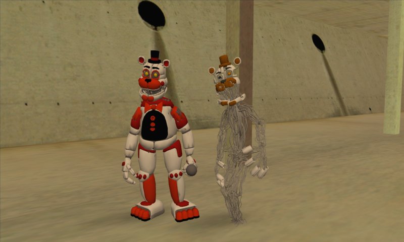 GTA San Andreas FNAF 6 Scrap Animatronics Skins Mod 