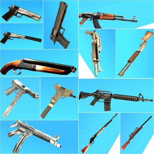 Insanity Weapons Pack + Right Weapon Icons for Mobile