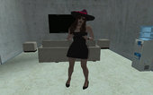 GTA Online Skin Ramdon Female Allian Dress Witch Hat Halloween