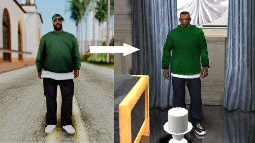 Carl Johnson Fam1 Clothes Mod Skin