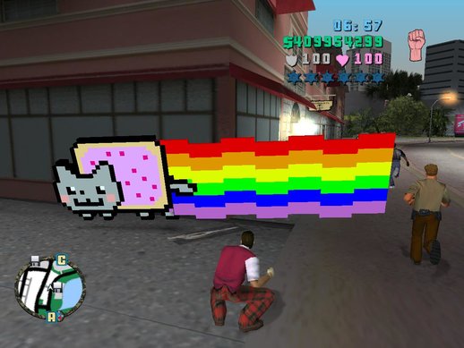 Nyan Cat Motorbike