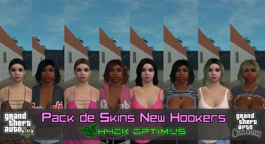 GTA V Pack de Skins New Hookers Prostitutas