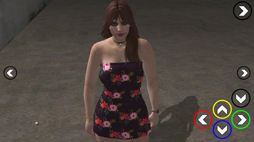 Girl in a dress from GTA Online for moble