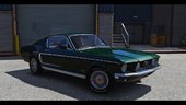 1968 Ford Mustang GT 390 Fastback [Add-On | Extras | Tuning | LODs | Template]