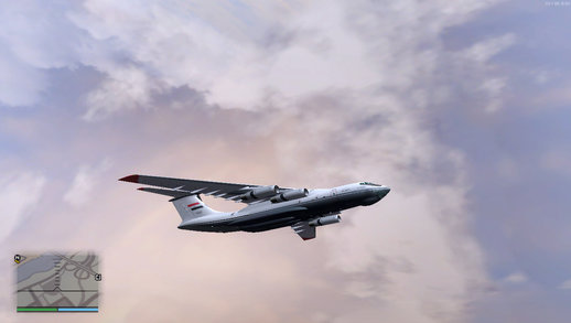 Il-76MF Egyptian military transport plane