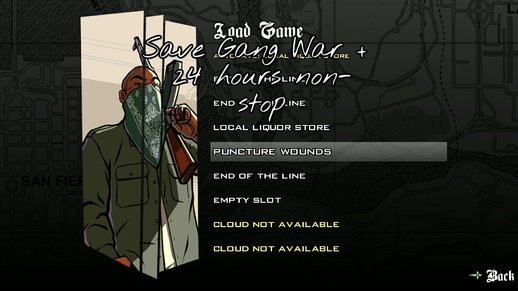 Save Game Gang War + 24h non-stop