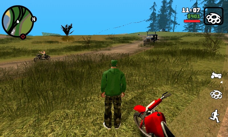 GTA San Andreas Android PS2 Grass Mod 