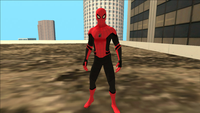 GTA San Andreas Spider-Man Upgraded Suit PS4 Skin Mod 