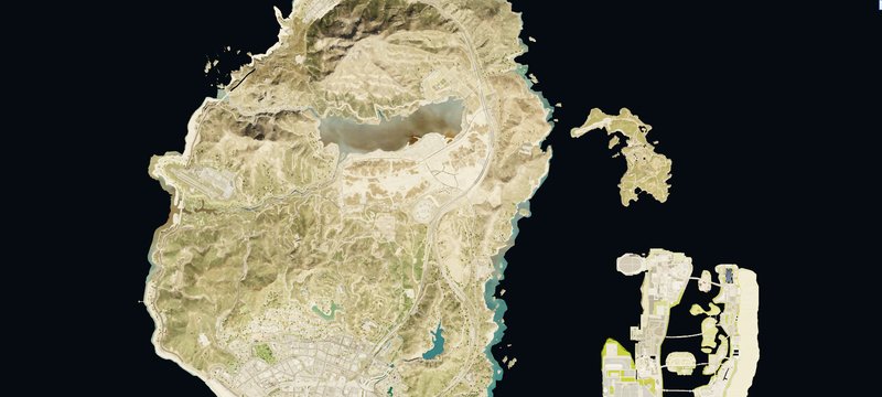 GTA Cayo Perico Island Size Compared To Full Los Santos Map