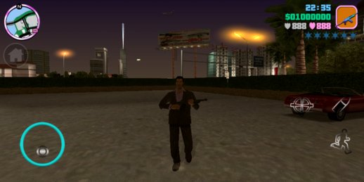 GTA Vice City HQ Radar Weapon and Button Icons for Mobile