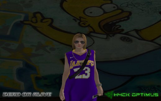 DOA Tina Armstrong Fashion Casual V2 Style Custom Lakers Ourstorys Jersey