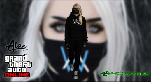 GTA Online Skin Ramdon Female Outher Style Alan Walker