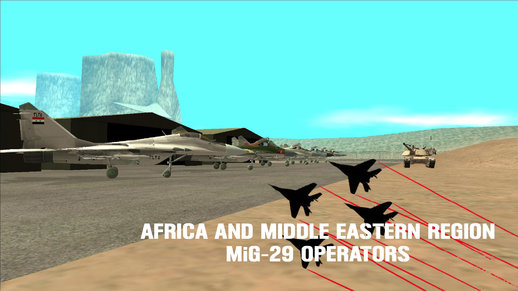 Africa and Middle Eastern MiG-29 Operators