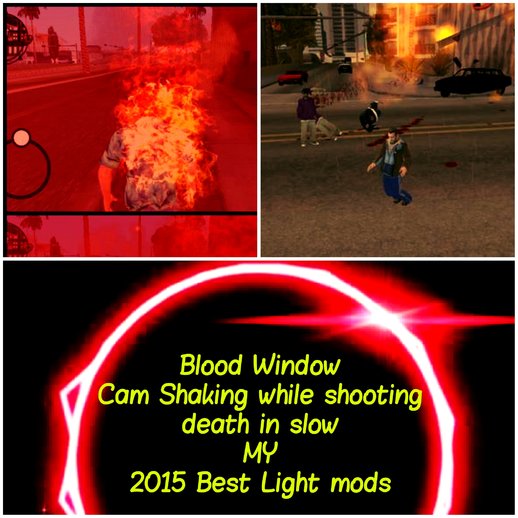Blood Window & Slow Death & CamShake for mobile