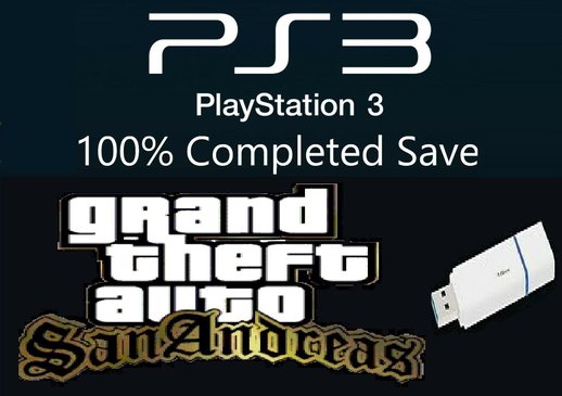 Awesome Save 100% for GTA SA Remastered (PS3 version)
