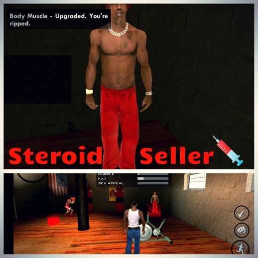 Steroid Seller at Gym for Android