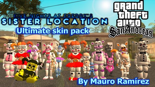 Five Nights At Freddy's Sister Location Ultimate Skin pack 2021