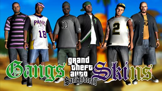 GTA V Gangs Skins #2 for SA