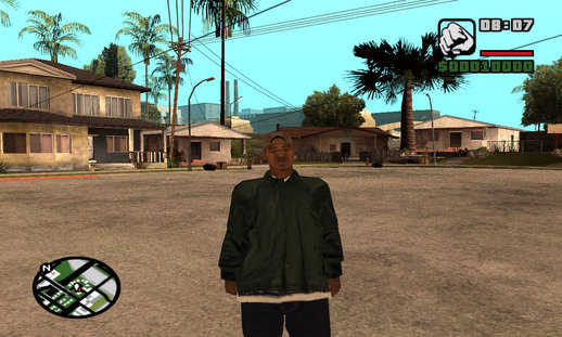 B Dup Grove Street Families Clothes Mod