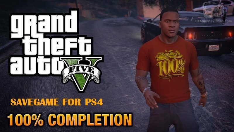 GTA 5 GTA V 100% Savegame PS4 Mod 